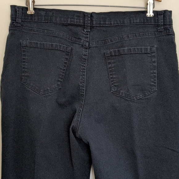 Denim Black Stretch Jeans size 14 by Gloria Vanderbilt - Picture 5 of 10